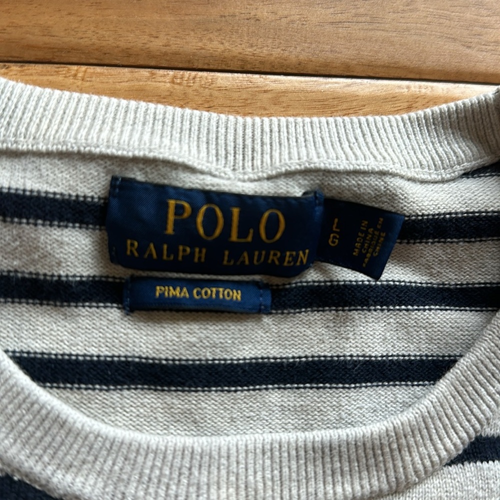 Polo Ralph Lauren striped Pima cotton sweater - Picture 3 of 4
